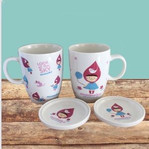 Vintage Momoko South Korean Little Red Riding Hood with Flying Cat, Bird & Stars